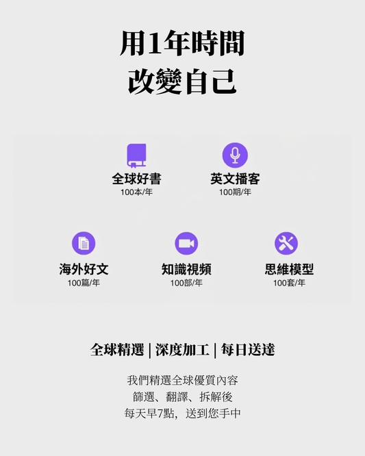 閱讀成長計劃 | 年度書籍閱讀（繁體）